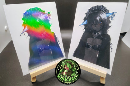 [OC] Sorsa Purathyst the Dark Demon Guardian! - Water-Resistant Vinyl Sticker!