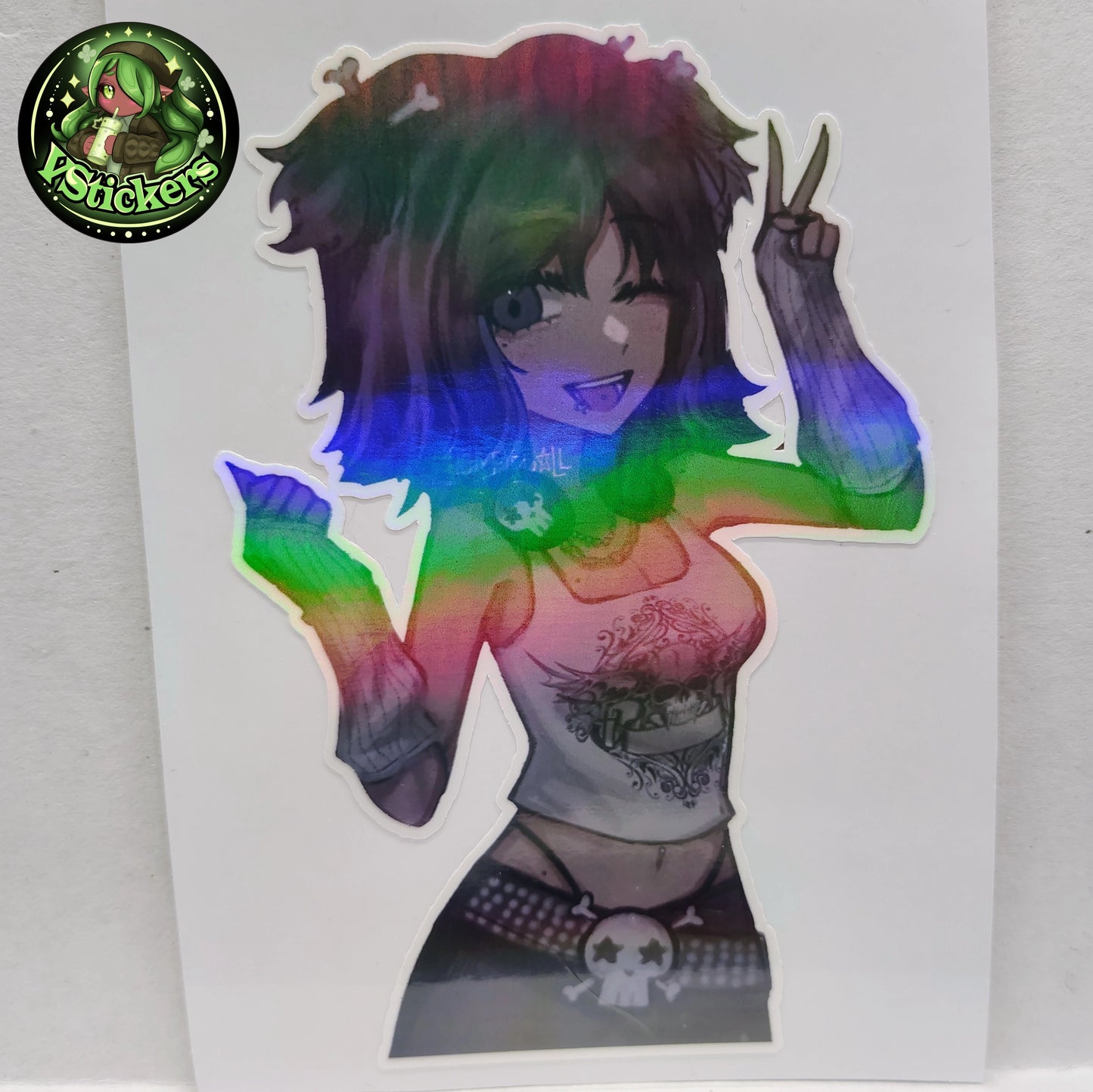 [OC] Audrey Marshall the Emo Tsundere! - Water-Resistant Vinyl Sticker!