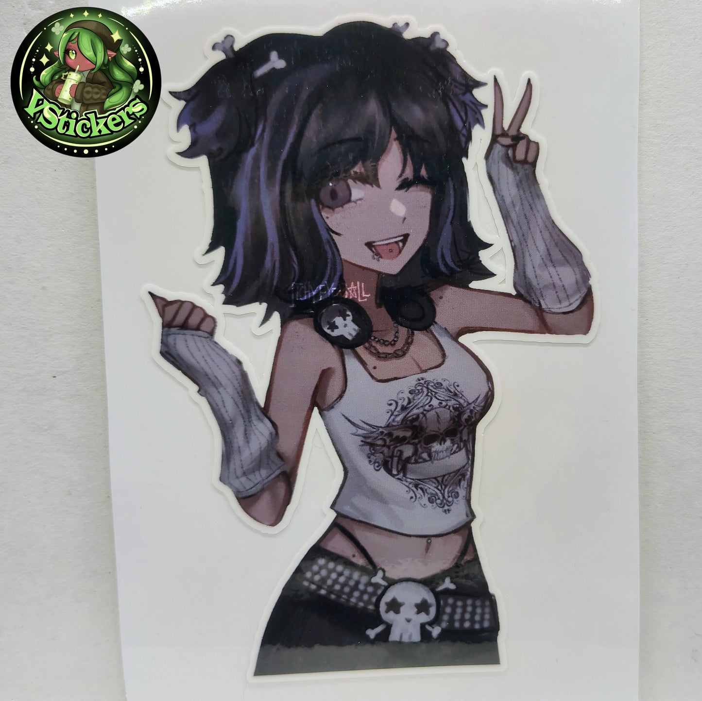 [OC] Audrey Marshall the Emo Tsundere! - Water-Resistant Vinyl Sticker!