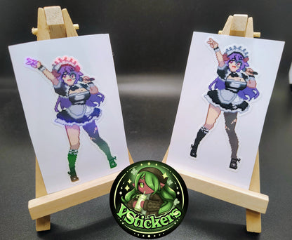 [VTuber] Kuromiya Lucien Pixel Fan Art Sticker! Water-Resistant Vinyl Sticker!