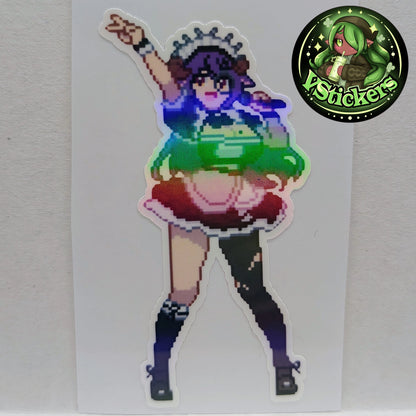[VTuber] Kuromiya Lucien Pixel Fan Art Sticker! Water-Resistant Vinyl Sticker!