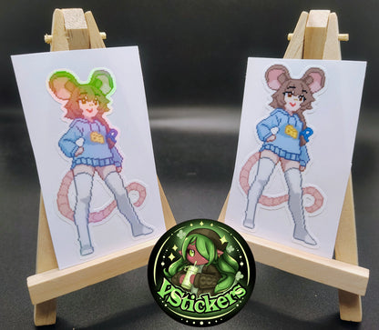 [VTuber] ZumiVT Pixel Fan Art Sticker! Water-Resistant Vinyl Sticker!
