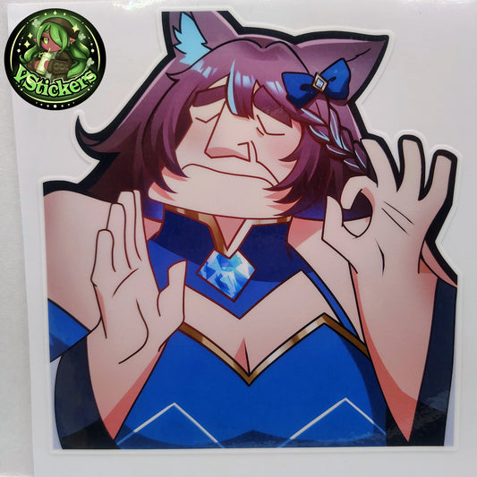 [OC] Crystal Carnie Perfect Meme Emoji! Water-Resistant Vinyl Sticker!