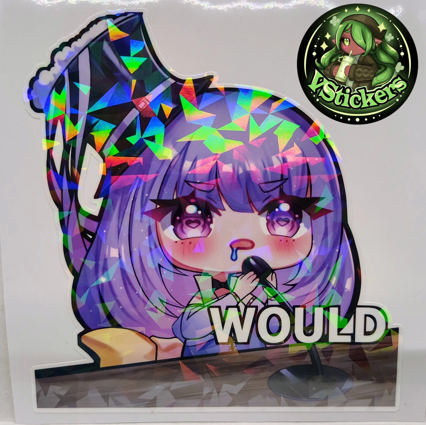[OC] Juria Yishu "WOULD" Meme Sticker! - Water-Resistant Vinyl Sticker!