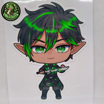 [OC] Raymondo Cerest Battle Ready Chibi! - Water-Resistant Vinyl Sticker & Print!