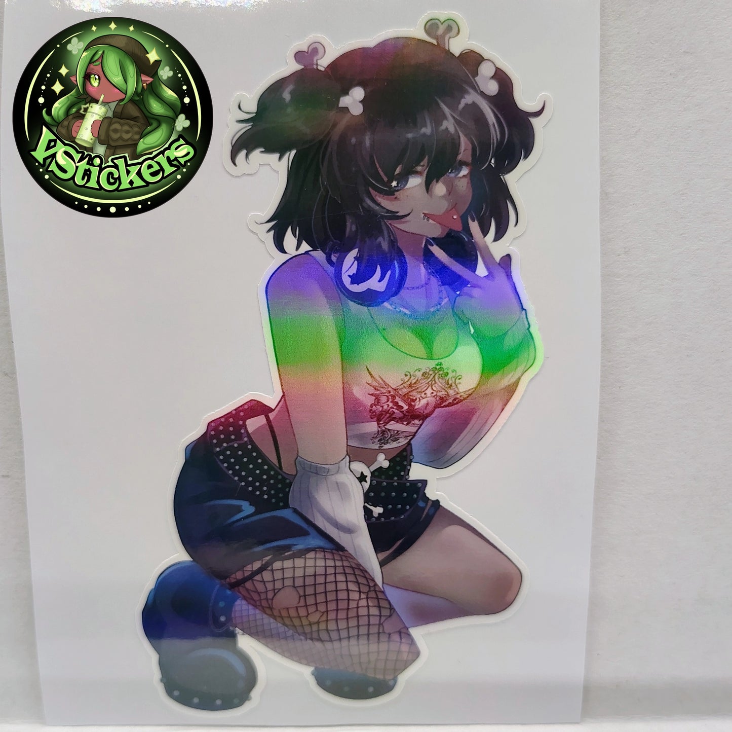 [OC] Audrey Marshall Emo Rocker Pose! - Water-Resistant Vinyl Sticker!