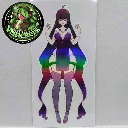 [OC] Ashley Razora the Lusty Mystic Mage Sticker! Water-Resistant Vinyl Sticker!