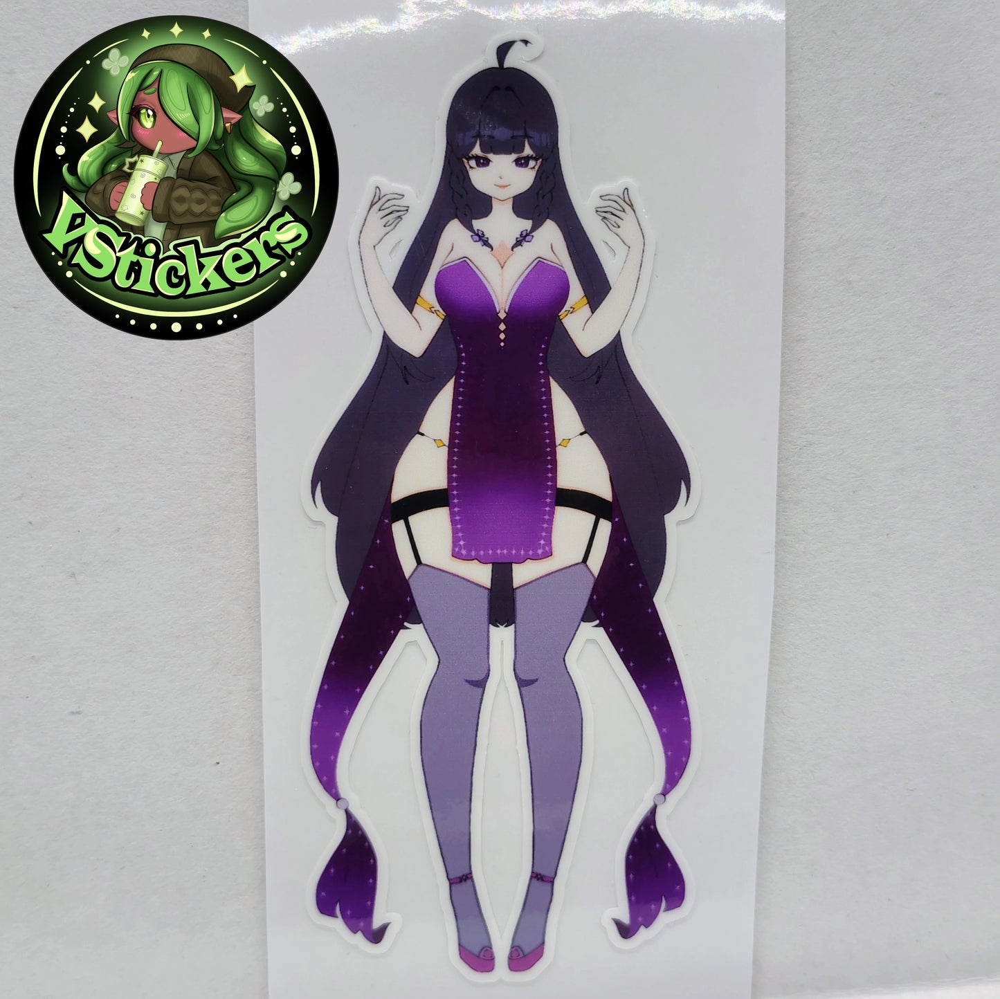 [OC] Ashley Razora the Lusty Mystic Mage Sticker! Water-Resistant Vinyl Sticker!