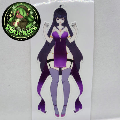 [OC] Ashley Razora the Lusty Mystic Mage Sticker! Water-Resistant Vinyl Sticker!