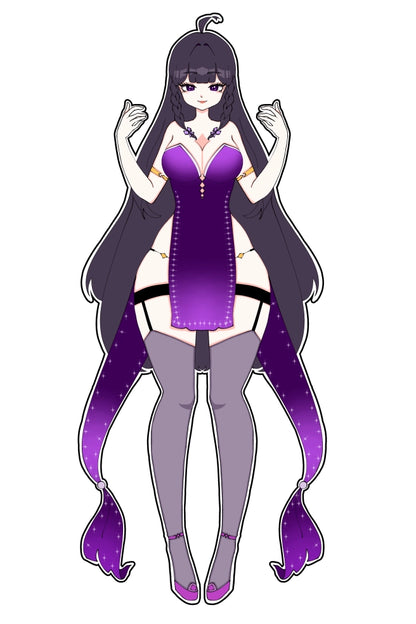 [OC] Ashley Razora the Lusty Mystic Mage Sticker! Water-Resistant Vinyl Sticker!