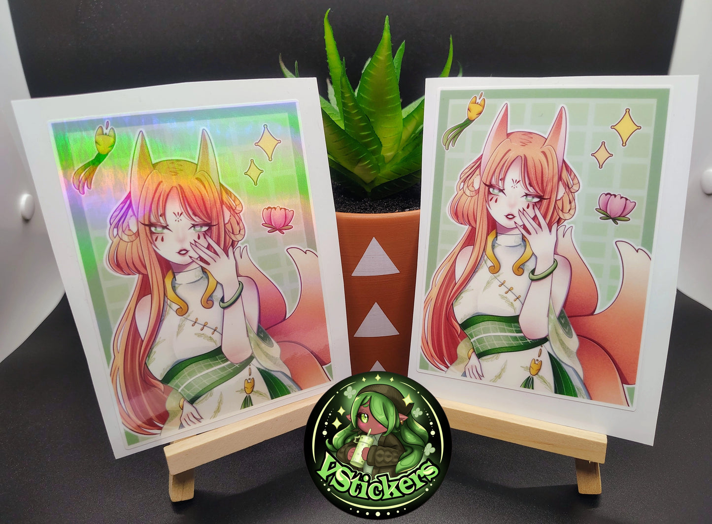[OC] Rita Cencilia the Foxy Kemonomimi Sticker Version #2! Water-Resistant Vinyl Sticker!