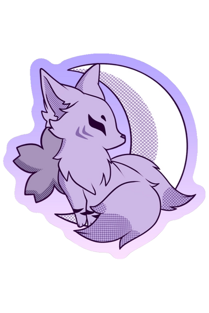 [VTuber] Akiphonic Spirit Realm Fox Sticker! Water-Resistant Vinyl Sticker!