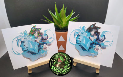 [OC] Crystal Carnie Diamond Claws! Water-Resistant Vinyl Sticker!