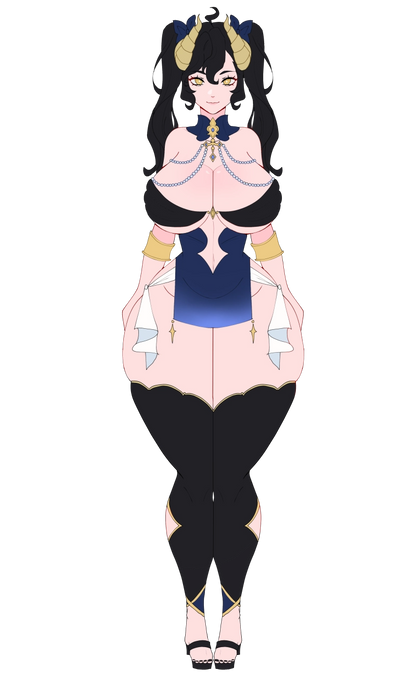 [OC] Rosa Hectora the Twisted Demon! Water-Resistant Vinyl Sticker!