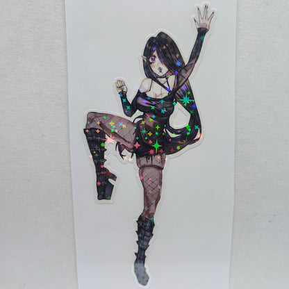 [OC] Jessica Cerest the Friendly Gothic Kickboxer! Water-Resistant Vinyl Sticker!