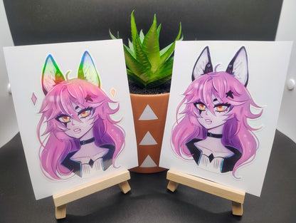 [OC] Heather Franshu the Athletic Fox Girl! Water-Resistant Vinyl Sticker!