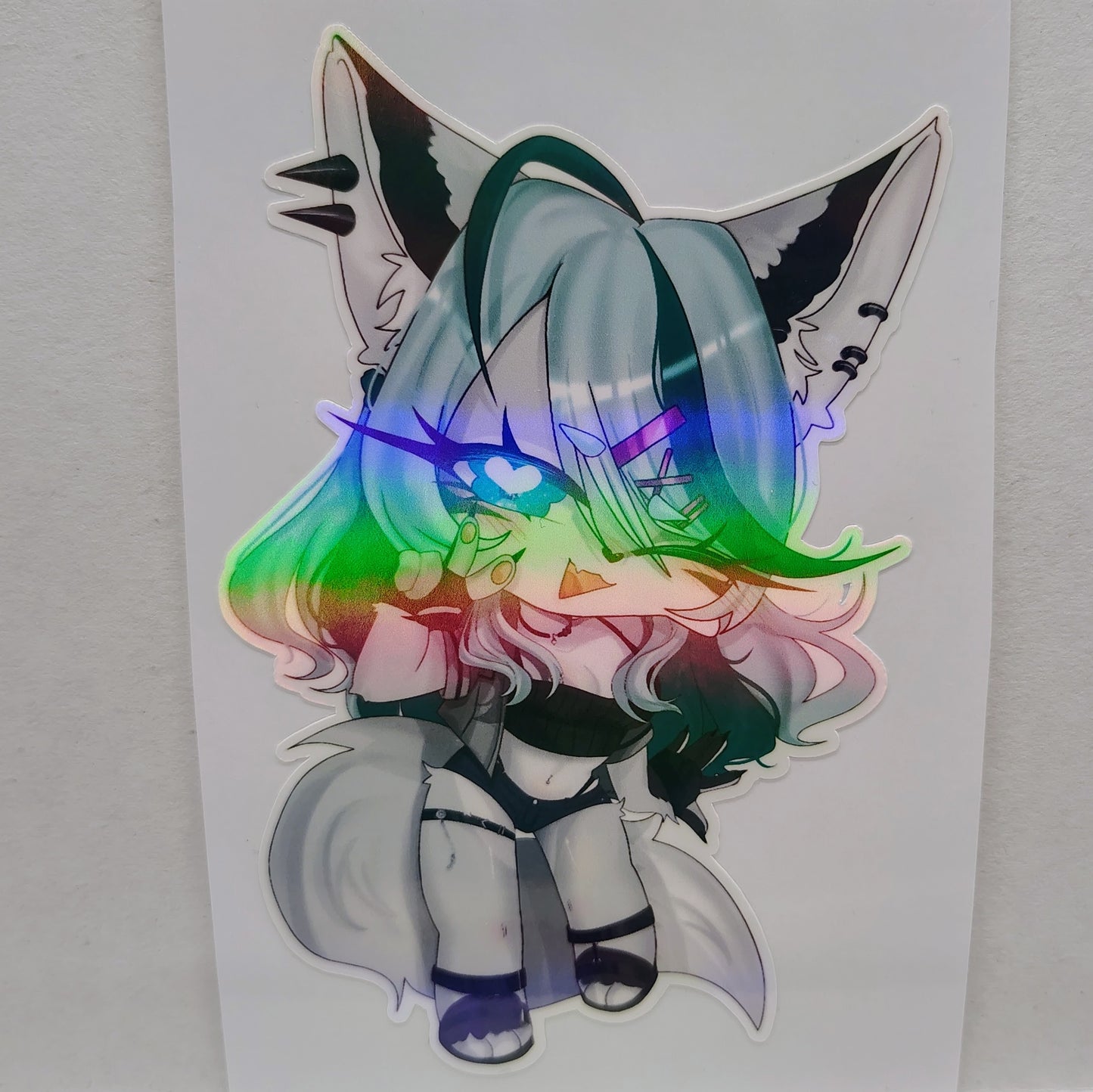[VTuber] Kourra - Furra Version Fan Art Sticker! - Fan Art Water-Resistant Vinyl Sticker!