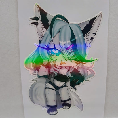 [VTuber] Kourra - Furra Version Fan Art Sticker! - Fan Art Water-Resistant Vinyl Sticker!