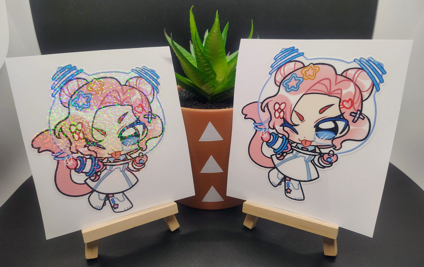 [VTuber] Mooni Space Devil Chibi Fan Art Sticker! - Fan Art Water-Resistant Vinyl Sticker!