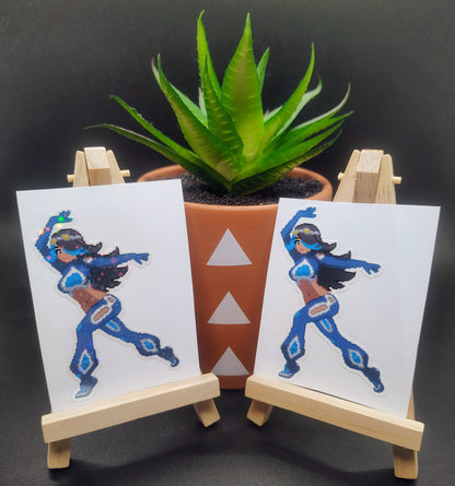 [Video Game] Pixel Shelly Fan Art Water-Resistant Vinyl Sticker! Fan-Made Merchandise!