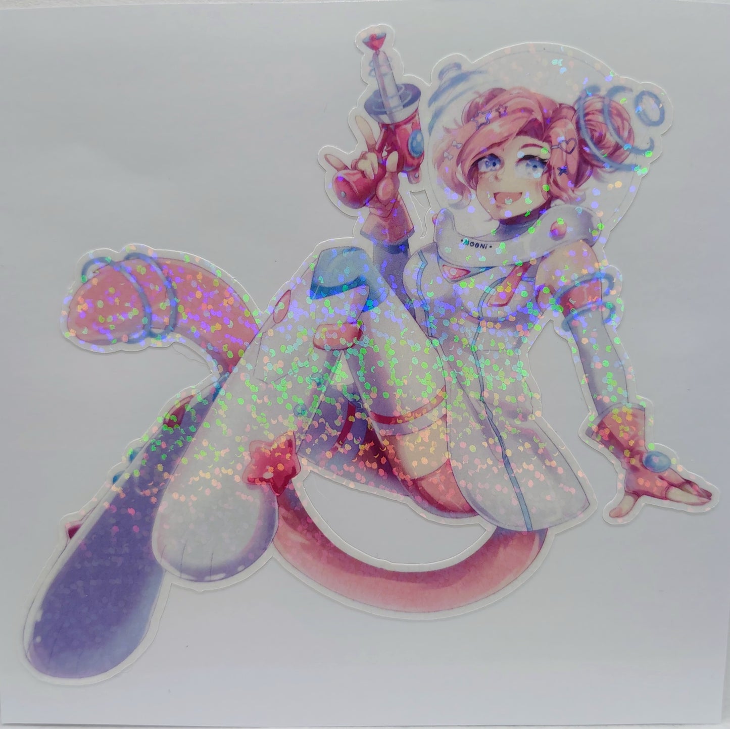 [VTuber] Mooni Space Model Fan Art Sticker! - Fan Art Water-Resistant Vinyl Sticker!