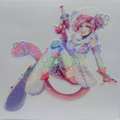 [VTuber] Mooni Space Model Fan Art Sticker! - Fan Art Water-Resistant Vinyl Sticker!