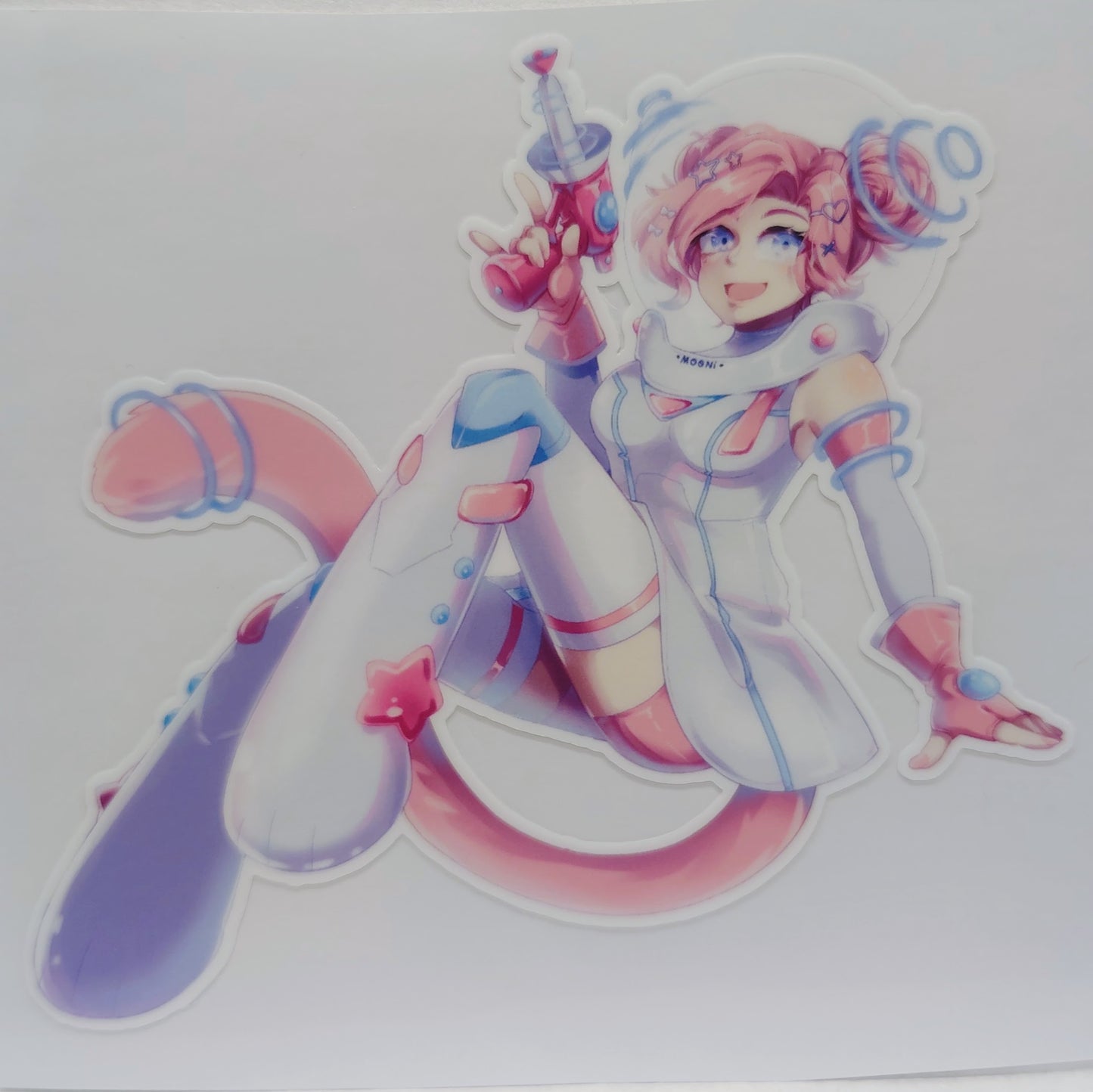 [VTuber] Mooni Space Model Fan Art Sticker! - Fan Art Water-Resistant Vinyl Sticker!
