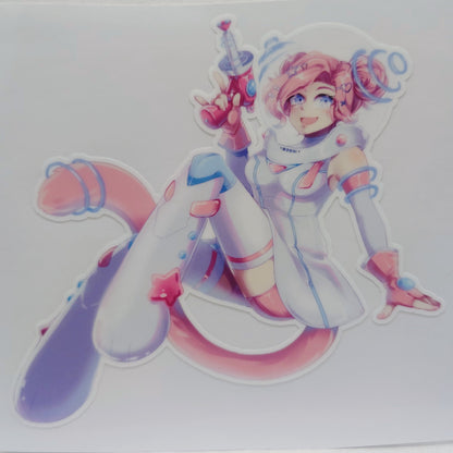 [VTuber] Mooni Space Model Fan Art Sticker! - Fan Art Water-Resistant Vinyl Sticker!