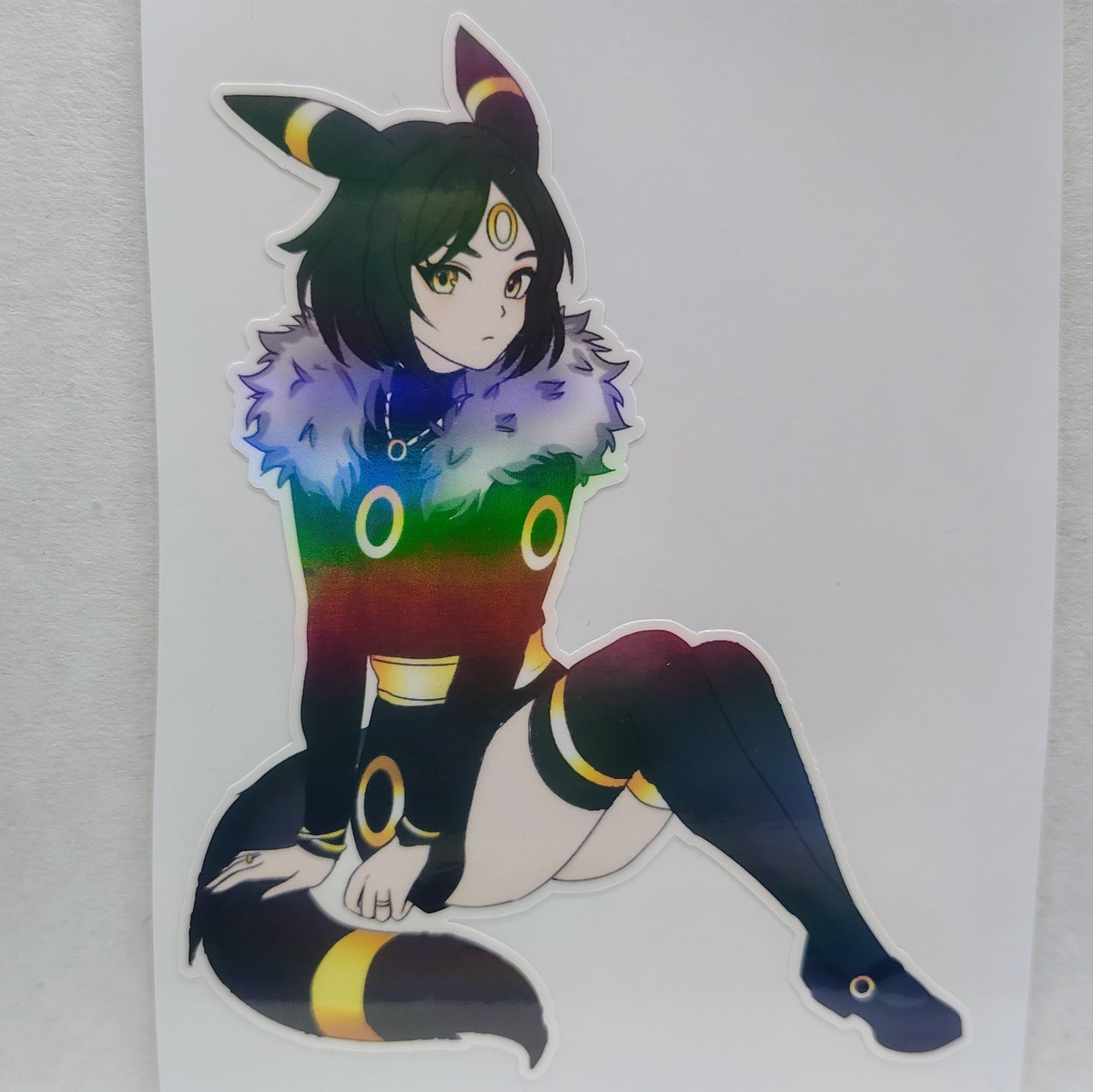 [OC] Rizene Shikwa the Umbreon Fusion! Water-Resistant Vinyl Sticker!
