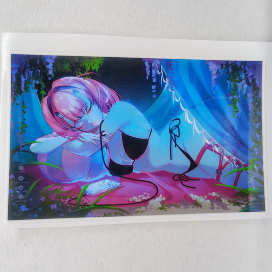 [VTuber] SpongeyBuns Night Vibes Fan Art Sticker! - Water-Resistant Fan Art Vinyl Sticker!