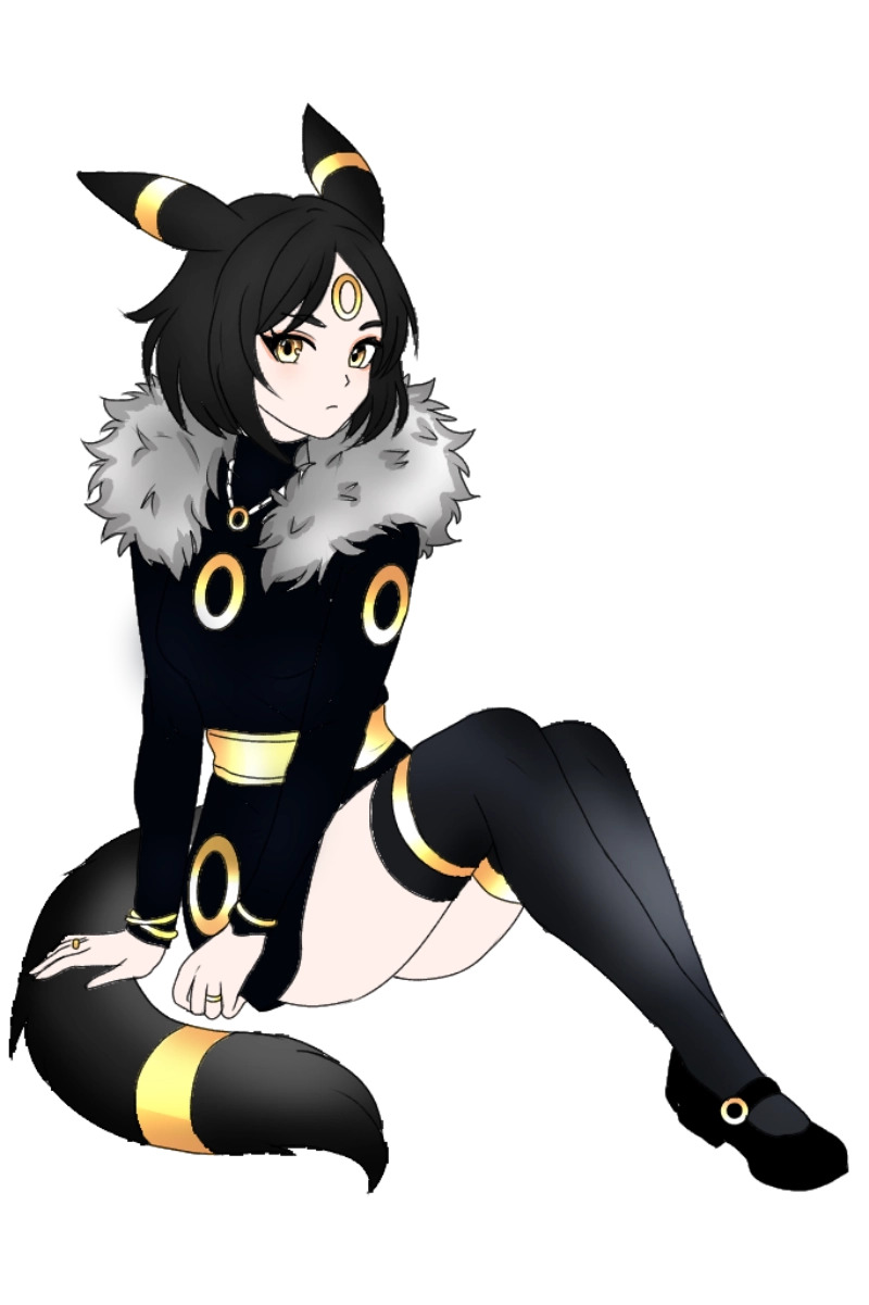 [OC] Rizene Shikwa the Umbreon Fusion! Water-Resistant Vinyl Sticker!