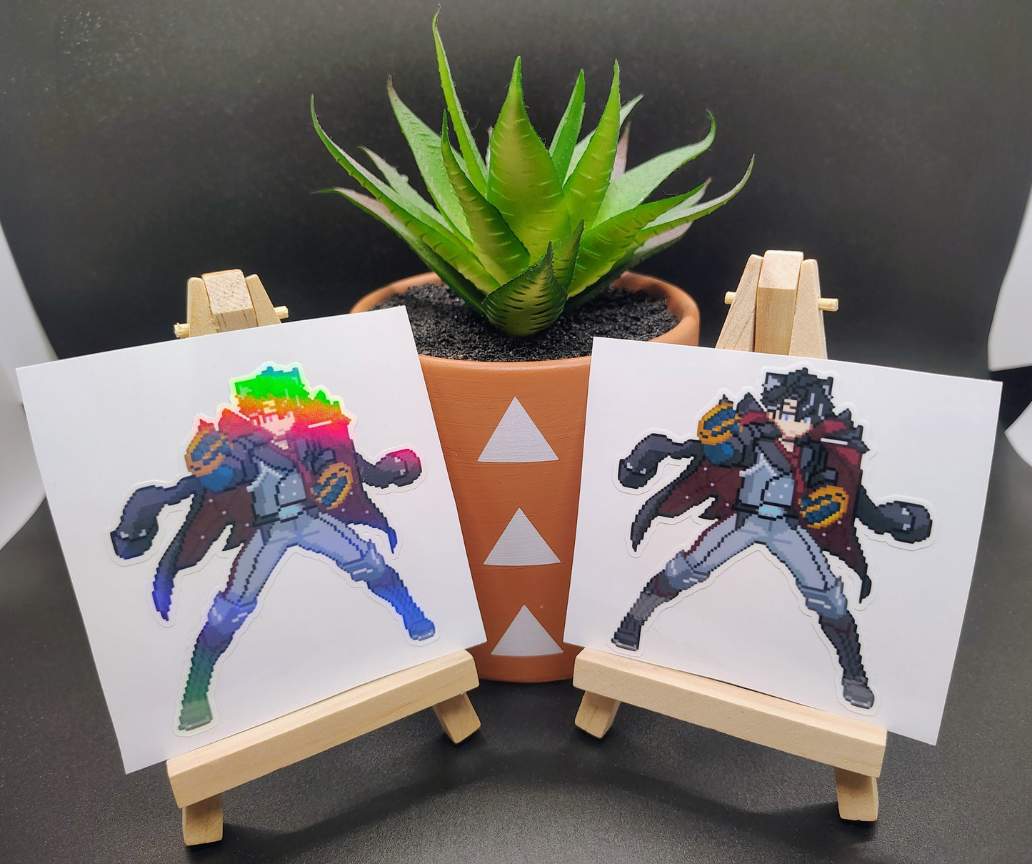 [Genshin Impact] Pixel Wriothesley Fan Art Water-Resistant Vinyl Sticker! Fan-Made Merchandise!