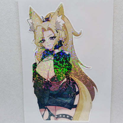 [OC] Jaycie Shikwa with Dark Oppai Temptations! Water-Resistant Vinyl Sticker!