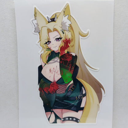 [OC] Jaycie Shikwa with Dark Oppai Temptations! Water-Resistant Vinyl Sticker!