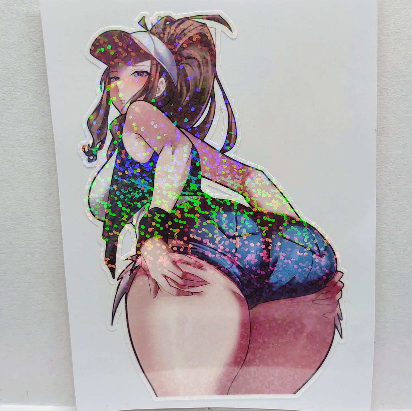 [Video Game] Trainer Hilda Extra Thicc Fan Art Water-Resistant Vinyl Sticker! Fan-Made Merchandise!