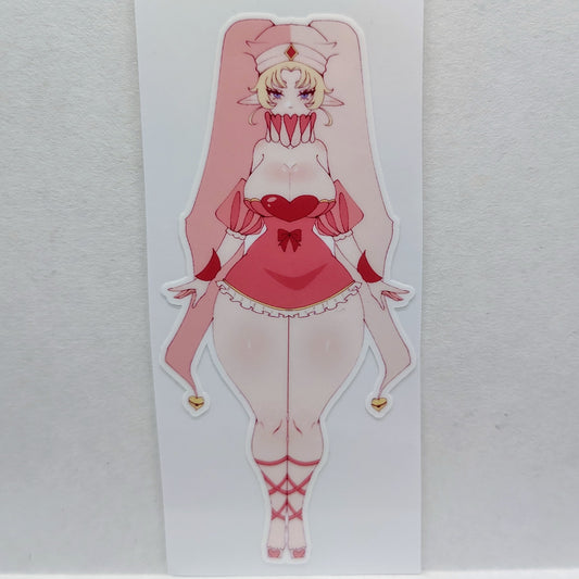 [OC] Paulina Nickels the Fun & Sexy Jester! Water-Resistant Vinyl Sticker!