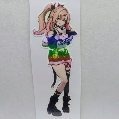 [Zenless Zone Zero] Nicole Demara Pay Me $10K Meme! Fan Art Water-Resistant Vinyl Sticker!