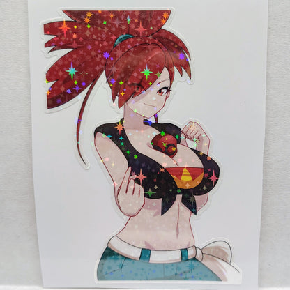 [Video Game] Flannery Claim Your Reward Water-Resistant Vinyl Waifu Sticker! Fan-Made Merch!
