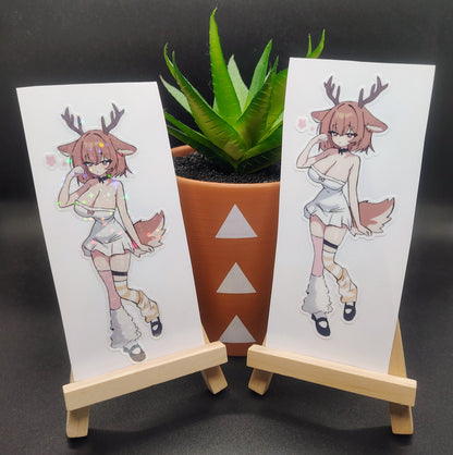 [OC] Edearna Doe Blort the "Innocent" Deer! Water-Resistant Vinyl Waifu Sticker!