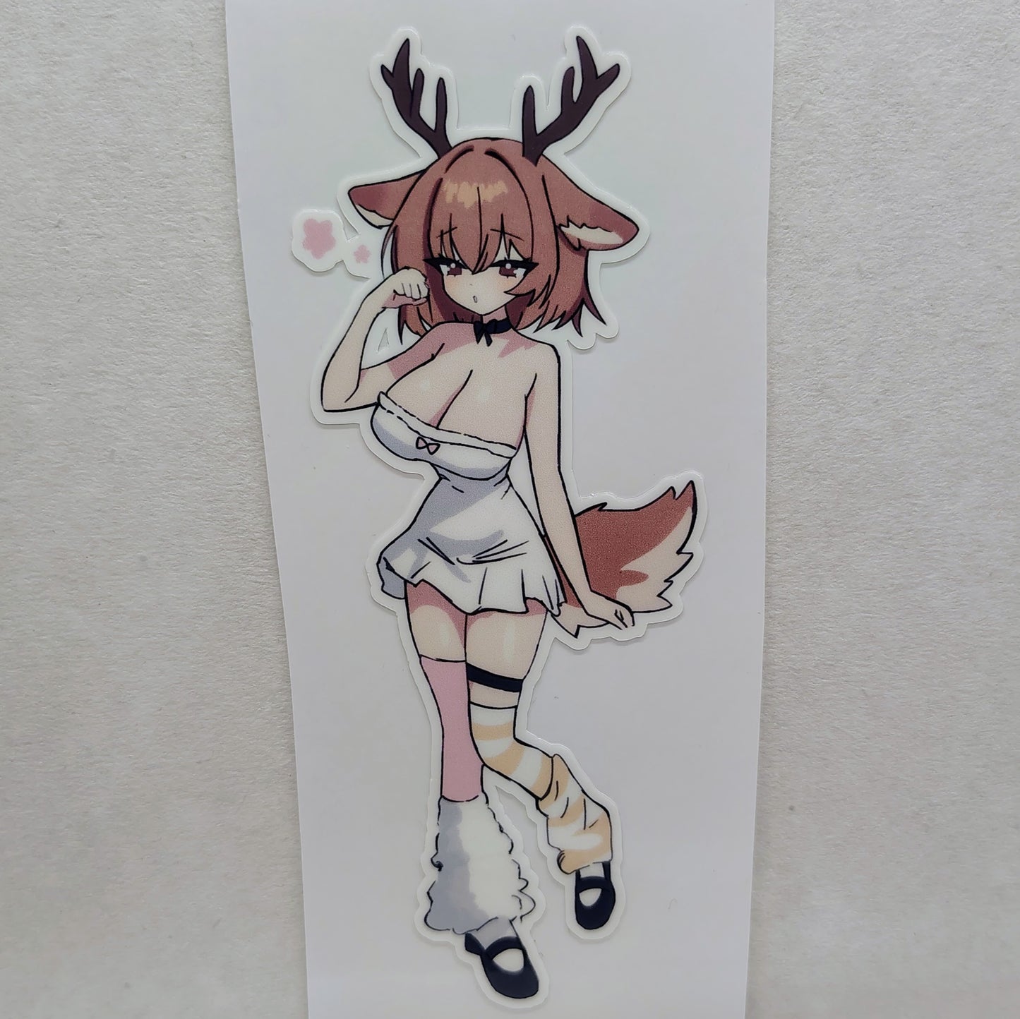 [OC] Edearna Doe Blort the "Innocent" Deer! Water-Resistant Vinyl Waifu Sticker!