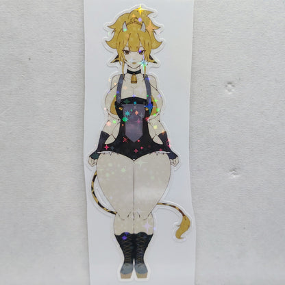 [OC] Yamina Goldena the Golden Cowgirl! Water-Resistant Vinyl Waifu Sticker!