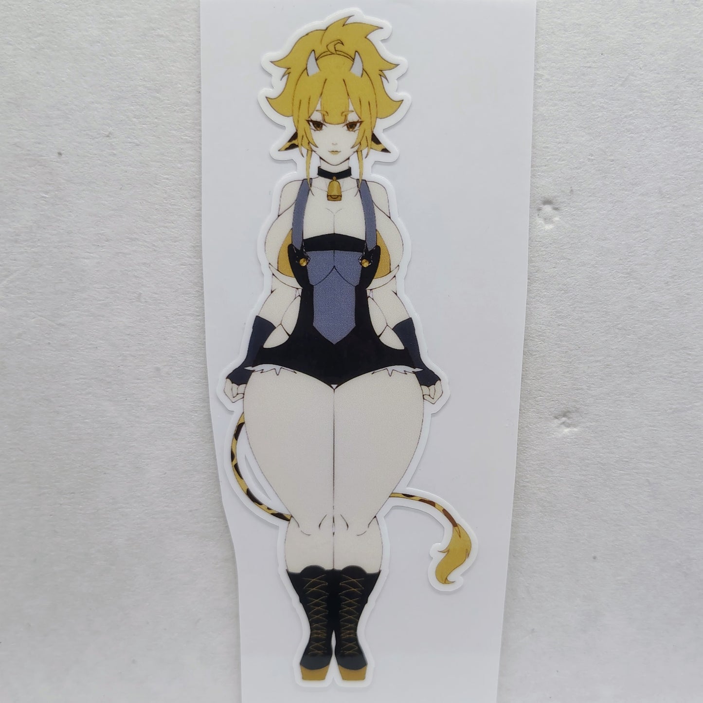 [OC] Yamina Goldena the Golden Cowgirl! Water-Resistant Vinyl Waifu Sticker!