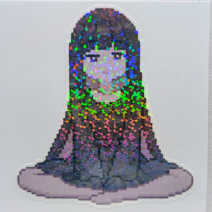 [OC] Suzue and Audrey Pixel Art Sticker! - Water-Resistant Vinyl Sticker!
