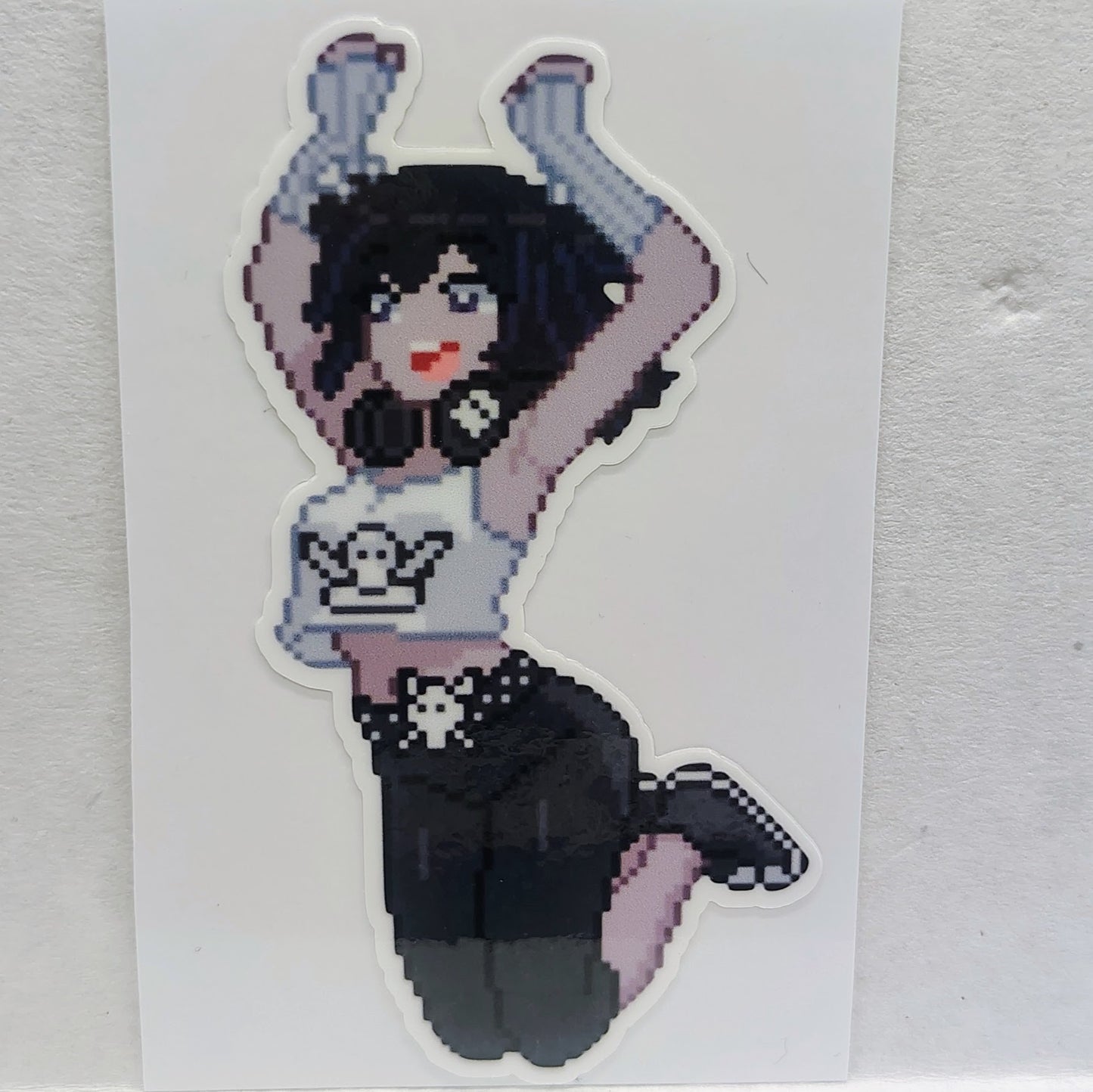 [OC] Suzue and Audrey Pixel Art Sticker! - Water-Resistant Vinyl Sticker!