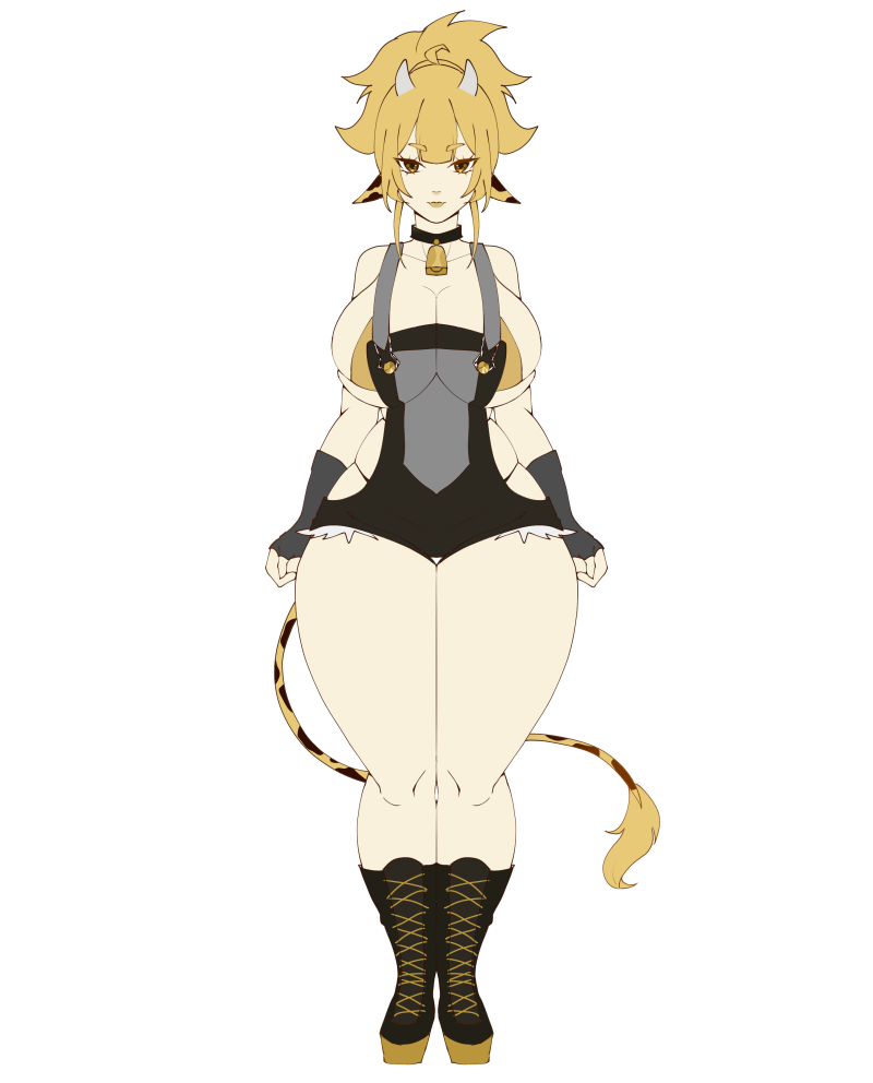 [OC] Yamina Goldena the Golden Cowgirl! Water-Resistant Vinyl Waifu Sticker!