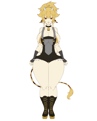 [OC] Yamina Goldena the Golden Cowgirl! Water-Resistant Vinyl Waifu Sticker!