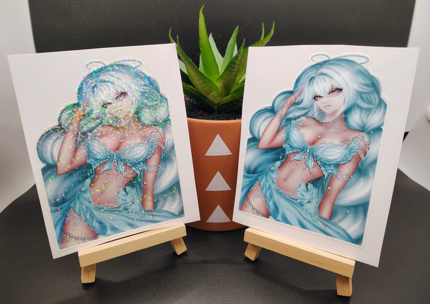 [OC] Rosileah Butterfly Belly Dancer! Water-Resistant Vinyl Waifu Sticker!
