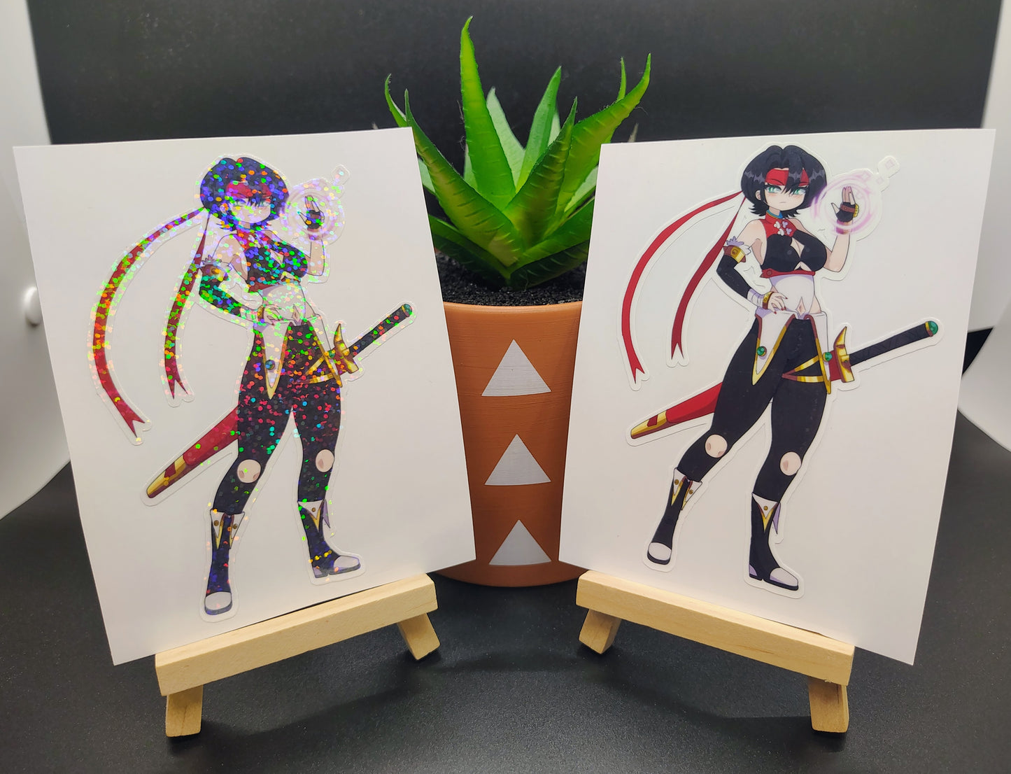[OC] Sillia Denim the Lone Berserker! Water-Resistant Vinyl Waifu Anime Sticker!