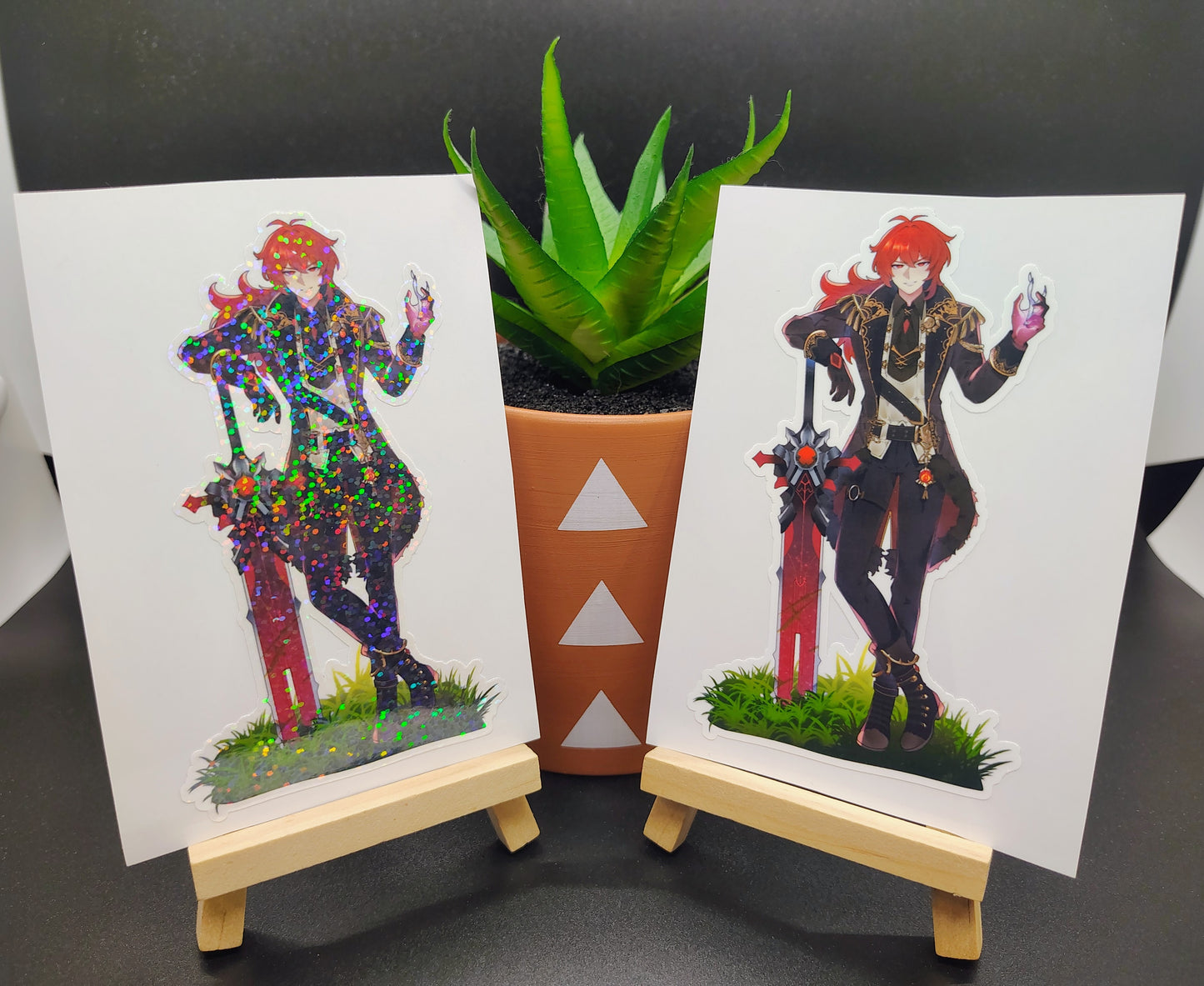 [Genshin Impact] Diluc Adventure Vibes! - Water-Resistant Vinyl Husbando Anime Sticker!