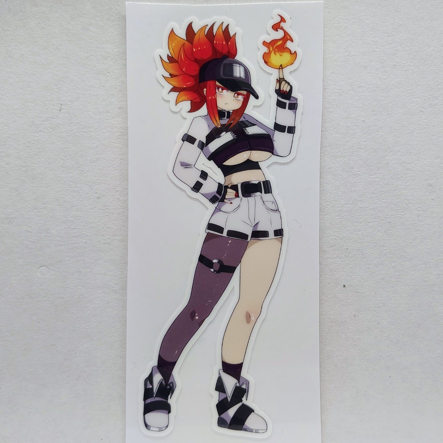[OC] Korinna Vesta the Phoenix Trigger! Water-Resistant Vinyl Waifu Anime Sticker!